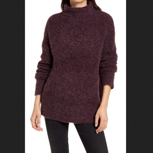 SWEATER SALE 3/$30 Treasure & Bond MaroonTurtleneck Sweater Size Small - Picture 6 of 6